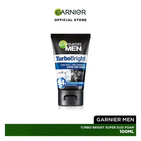 Garnier Men PowerWhite Dark Spots + Pore Tightening Super Dua Foam, 100ml