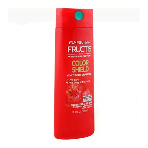 Garnier Fructis Color Shield Fortifying Shampoo, UV Filters + Acai Berry, Paraben Free, 370ml