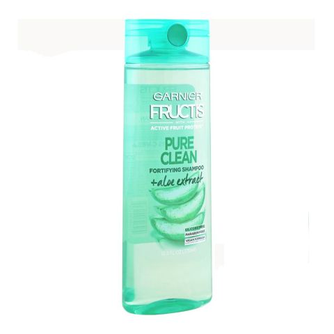 Garnier Fructis Pure Clean + Aloe Extract Fortifying Shampoo, Paraben Free, 370ml