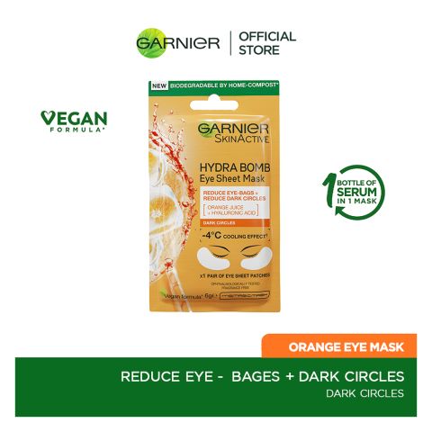 Garnier Skin Active Hydra Bomb Eye Tissue Mask, 6g