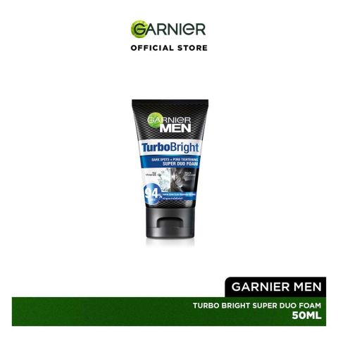 Garnier Men Power White Dark Spots + Pore Tightening Super Duo Foam, 50ml