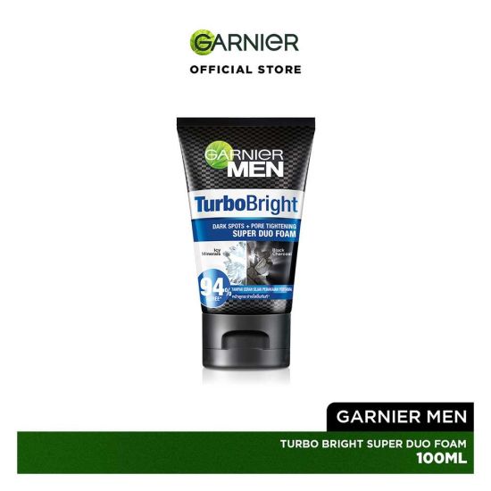 Garnier Men PowerWhite Dark Spots + Pore Tightening Super Dua Foam, 100ml