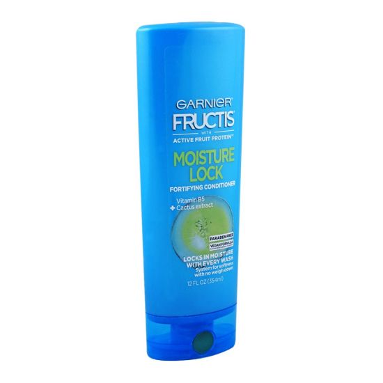 Garnier Fructis Moisture Lock Fortifying Conditioner, Vitamin B + Cactus Extract, Paraben Free, 370ml
