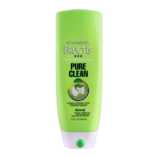 Garnier Fructis Pure Clean Fortifying Conditioner, Normal Hair, Paraben & Silicone Free, 370ml