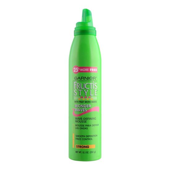 Garnier Fructis Style Wonder Waves Wave-Defining Hair Mousse, Strong, 241g